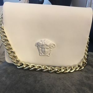 Versace white handbag